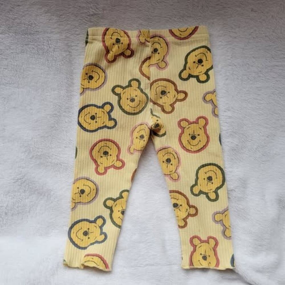 Winnie the Pooh Sweater Pants Baby Girl 6 Months Yellow Headband 3PC - Picture 6 of 9